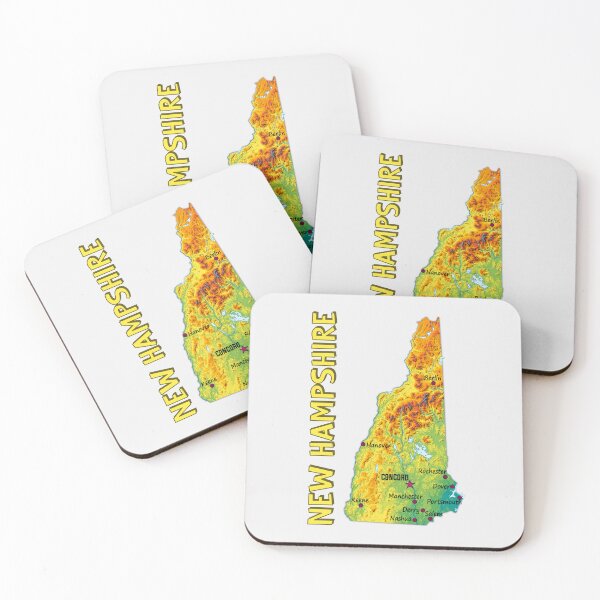 Item preview, New Hampshire State Topographic Map - Vintage Nature Style designed and sold by mashmosh.