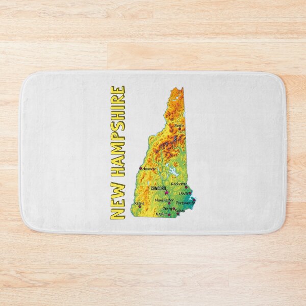 Item preview, New Hampshire State Topographic Map - Vintage Nature Style designed and sold by mashmosh.