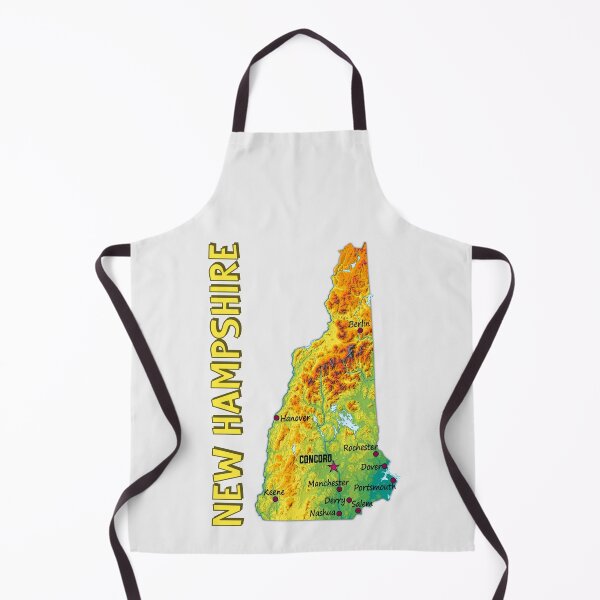 Item preview, New Hampshire State Topographic Map - Vintage Nature Style designed and sold by mashmosh.