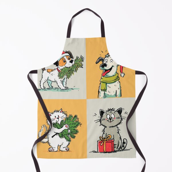 Item preview, Dogs and cats during christmas season designed and sold by Palmtree94.