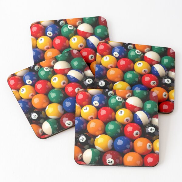 Item preview, pool balls abstract colorful design designed and sold by SmashingDeals.