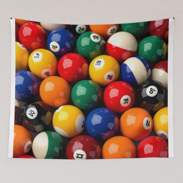 Item preview, pool balls abstract colorful design designed and sold by SmashingDeals.