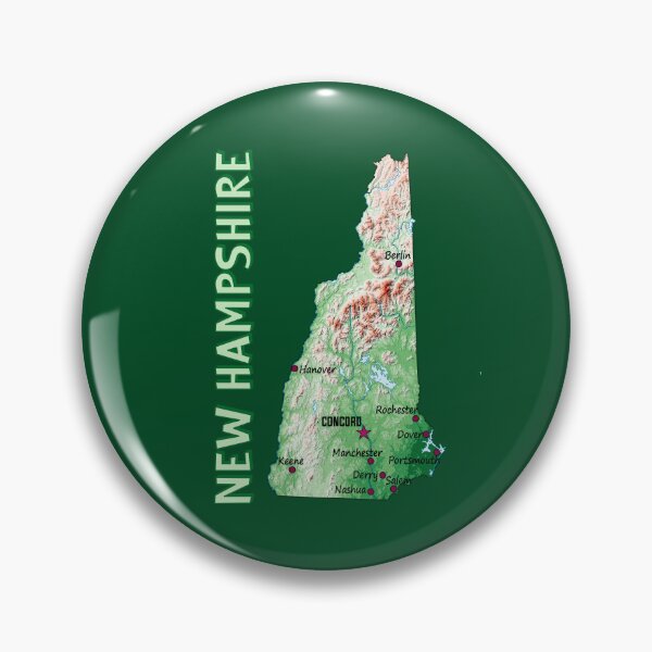 Item preview, New Hampshire State Topographic Map Art designed and sold by mashmosh.