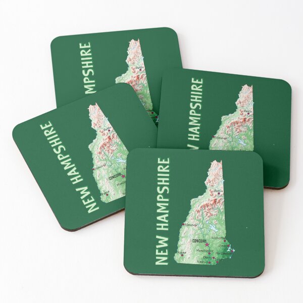 Item preview, New Hampshire State Topographic Map Art designed and sold by mashmosh.