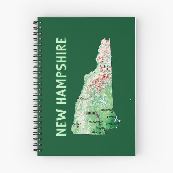 Item preview, New Hampshire State Topographic Map Art designed and sold by mashmosh.