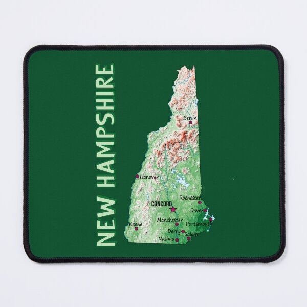 Item preview, New Hampshire State Topographic Map Art designed and sold by mashmosh.