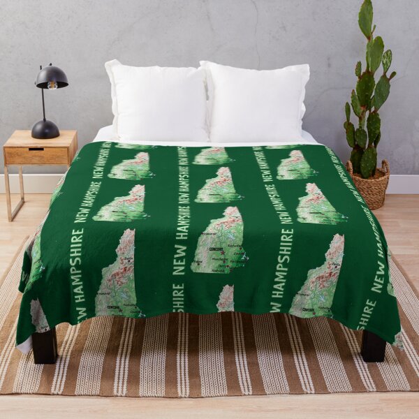 Item preview, New Hampshire State Topographic Map Art designed and sold by mashmosh.