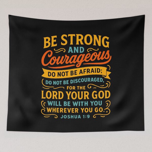 Item preview, Joshua 1:9 Be Strong and Courageous  designed and sold by plushism.