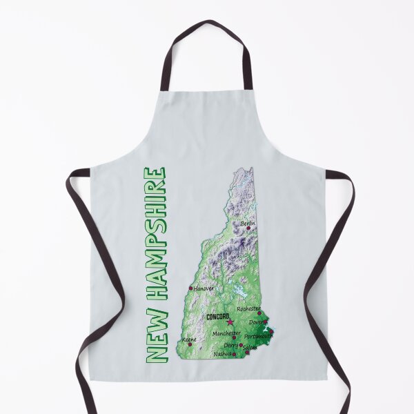 Item preview, New Hampshire Topographic Map - Cities & Relief Design designed and sold by mashmosh.