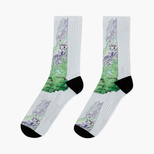 Item preview, New Hampshire Topographic Map - Cities & Relief Design designed and sold by mashmosh.