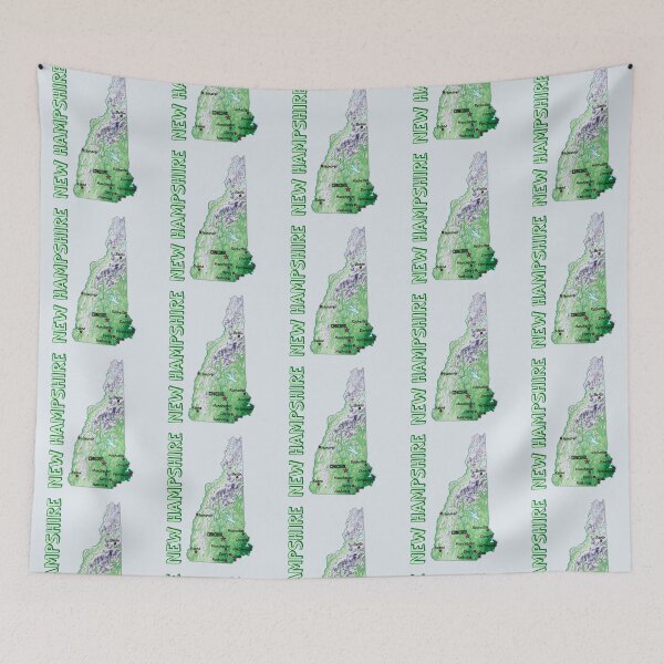 Item preview, New Hampshire Topographic Map - Cities & Relief Design designed and sold by mashmosh.