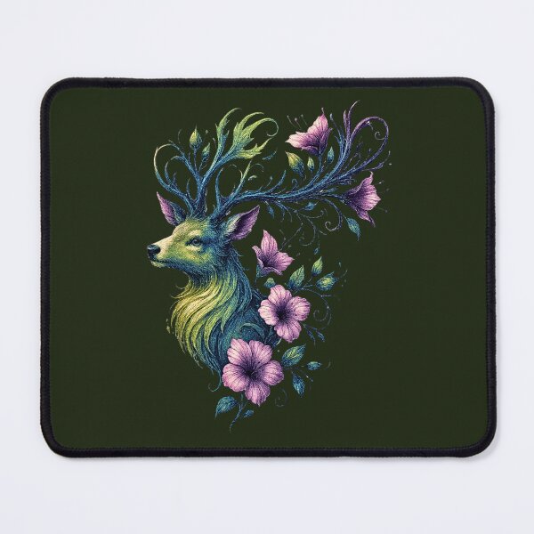 Item preview, Mystic Floral Deer – Enchanted Stag Illustration designed and sold by IsyLaneDesign.