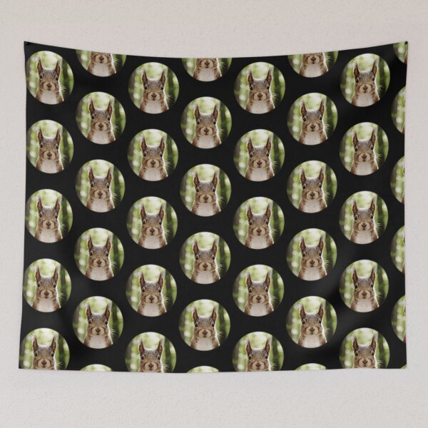 Item preview, Squirrel Portrait Calm Eyes In Nature designed and sold by ArtWearRoom.