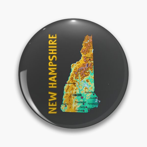 Item preview, New Hampshire State Topographic Map Art designed and sold by mashmosh.
