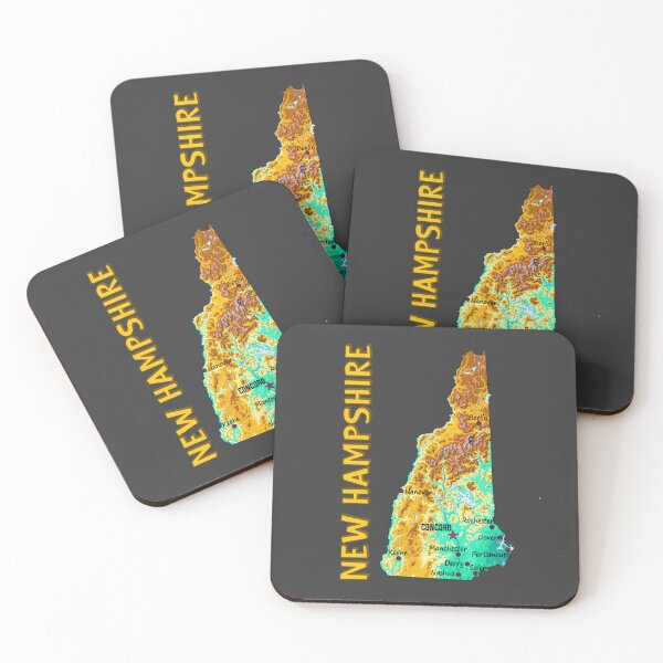 Item preview, New Hampshire State Topographic Map Art designed and sold by mashmosh.