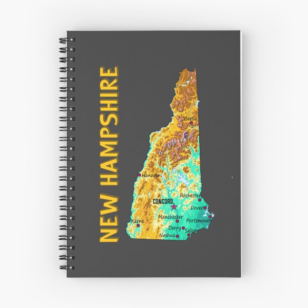 Item preview, New Hampshire State Topographic Map Art designed and sold by mashmosh.