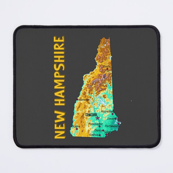 Item preview, New Hampshire State Topographic Map Art designed and sold by mashmosh.