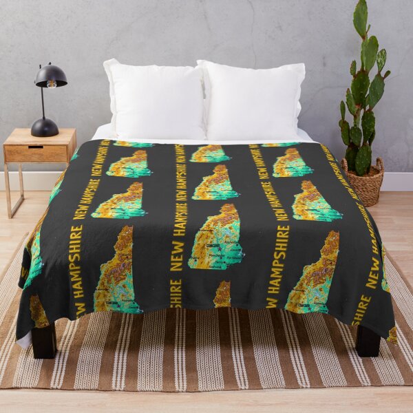 Item preview, New Hampshire State Topographic Map Art designed and sold by mashmosh.