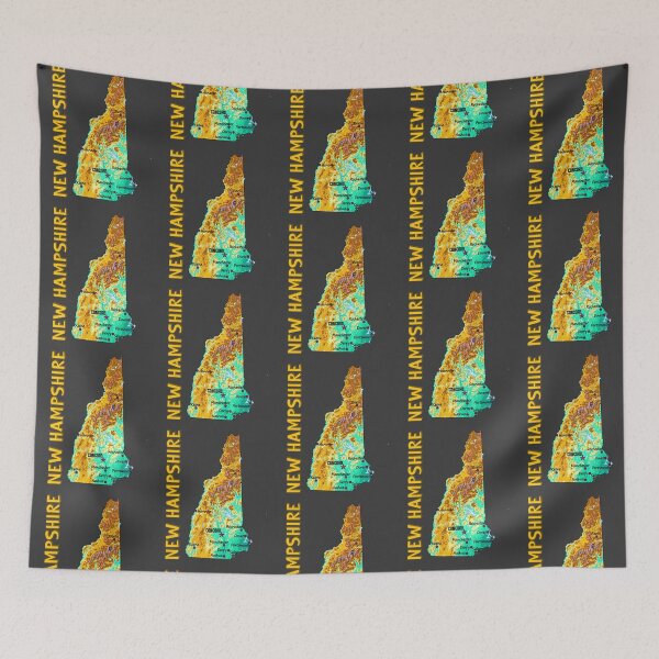 Item preview, New Hampshire State Topographic Map Art designed and sold by mashmosh.
