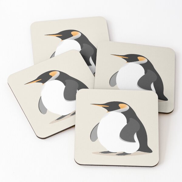 Item preview, Cute Illustrated Penguin in Soft Black and Gray Pastels designed and sold by mari0n980.