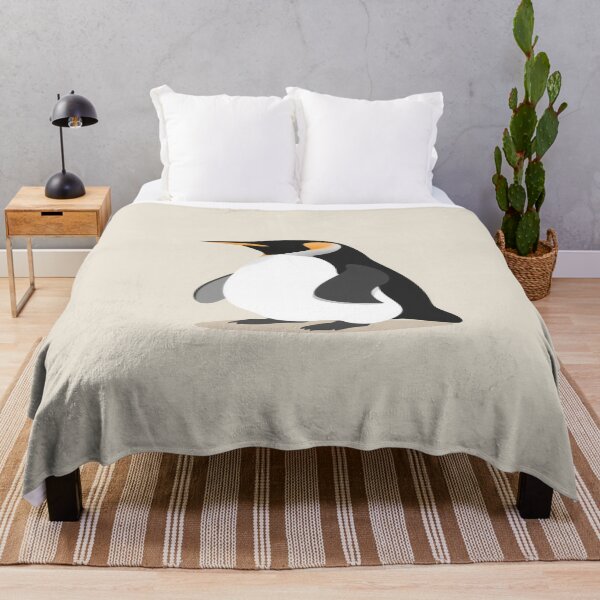 Item preview, Cute Illustrated Penguin in Soft Black and Gray Pastels designed and sold by mari0n980.