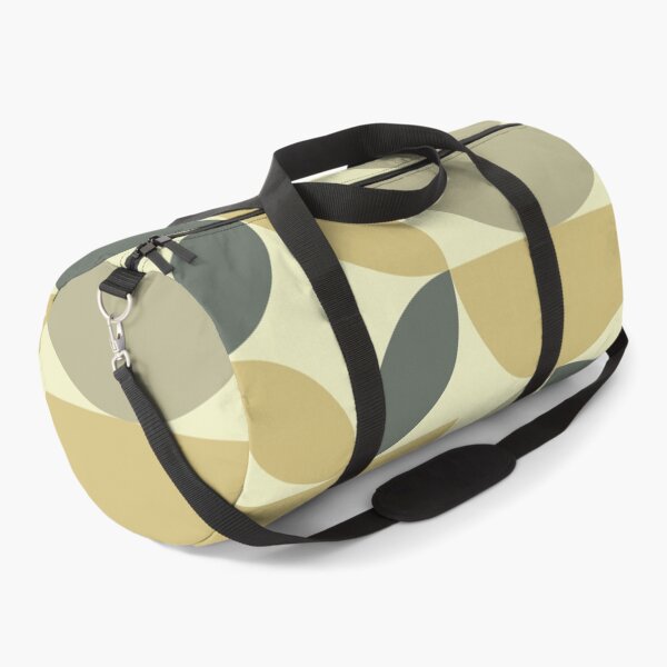 Item preview, Mid Century modern semi circles and circle leaf pattern in light avocado ,sage green and taupe designed and sold by Yasminepatterns .