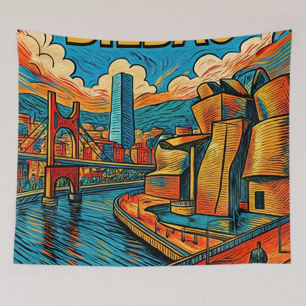 Item preview, Bilbao, city | Comics style - Cartoon designed and sold by ComicsFactory.