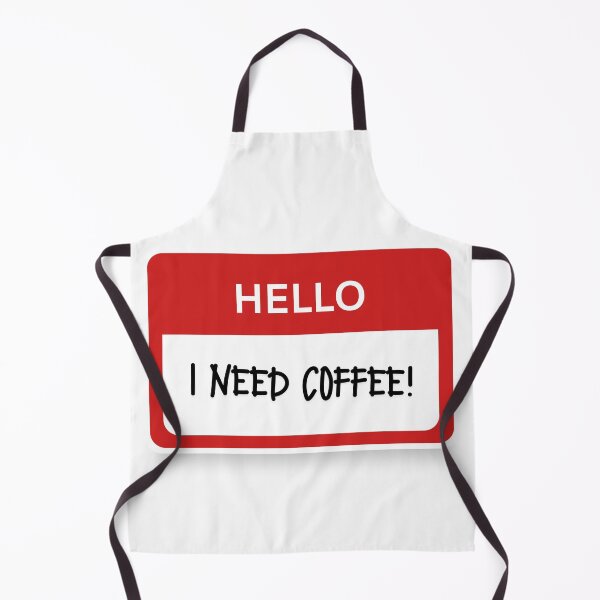 Item preview, Funny Hello I Need Coffee Name Tag T-Shirt | Sarcastic Introduction Gift designed and sold by BeanNTee.