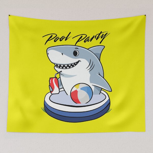 Item preview, Shark Pool Party designed and sold by AMERICANCHEEZ.
