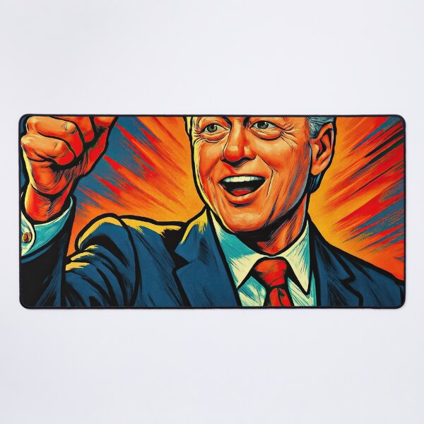 Item preview, Bill Clinton, leader | Comics style - Cartoon designed and sold by ComicsFactory.