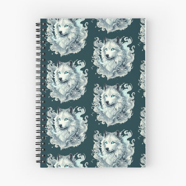 Item preview, Frozen Spirit Wolf – Mystic Ice Wolf Illustration designed and sold by IsyLaneDesign.