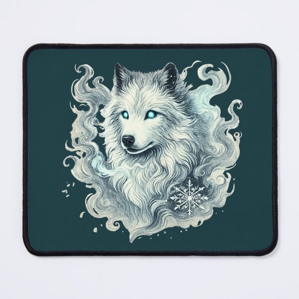 Item preview, Frozen Spirit Wolf – Mystic Ice Wolf Illustration designed and sold by IsyLaneDesign.
