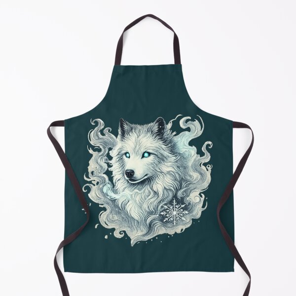 Item preview, Frozen Spirit Wolf – Mystic Ice Wolf Illustration designed and sold by IsyLaneDesign.