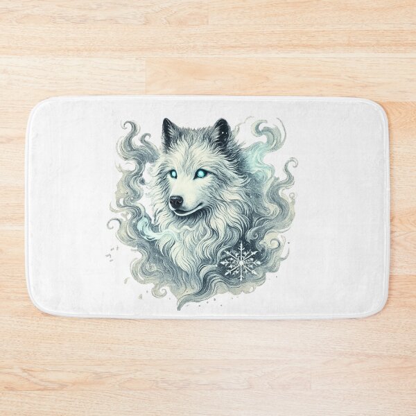 Item preview, Frozen Spirit Wolf – Mystic Ice Wolf Illustration designed and sold by IsyLaneDesign.