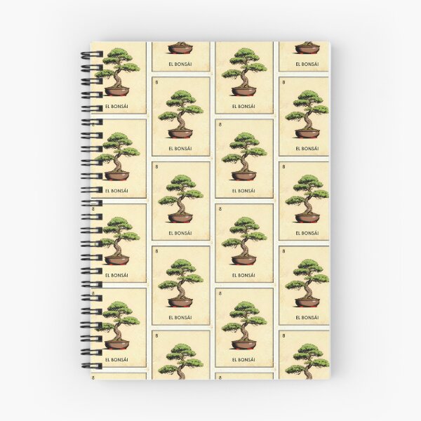 Item preview, El Bonsai Tree Mexican Loteria Card designed and sold by ConcienciaEco.