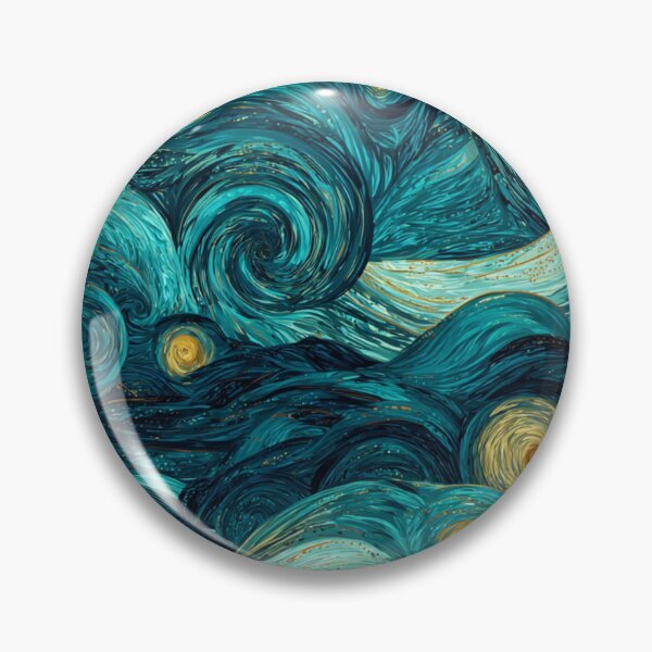 Item preview, Transformative Teal Pattern Collection – 2026 Color Trend, Modern Concentric Art Nouveau Circles designed and sold by Ewa Miller.