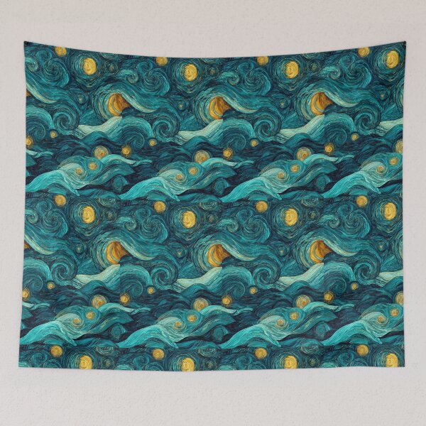 Item preview, Transformative Teal Pattern Collection – 2026 Color Trend, Modern Concentric Art Nouveau Circles designed and sold by Ewa Miller.
