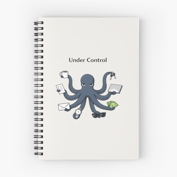 Item preview, Under Control Octopus Minimalist Work-Life Humor Design designed and sold by Ombrya.