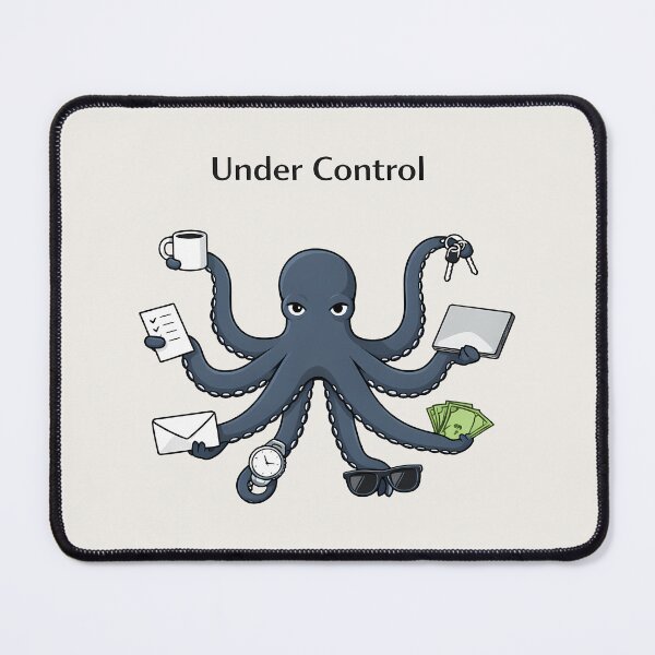 Item preview, Under Control Octopus Minimalist Work-Life Humor Design designed and sold by Ombrya.