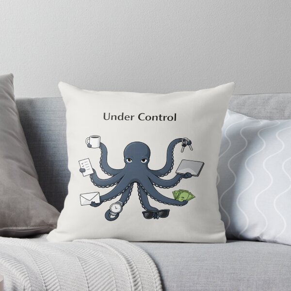 Item preview, Under Control Octopus Minimalist Work-Life Humor Design designed and sold by Ombrya.