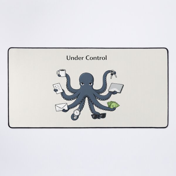 Item preview, Under Control Octopus Minimalist Work-Life Humor Design designed and sold by Ombrya.