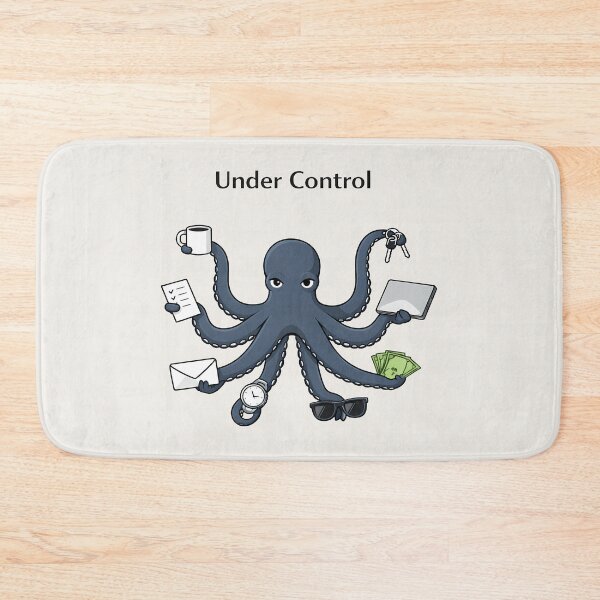 Item preview, Under Control Octopus Minimalist Work-Life Humor Design designed and sold by Ombrya.
