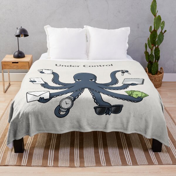 Item preview, Under Control Octopus Minimalist Work-Life Humor Design designed and sold by Ombrya.
