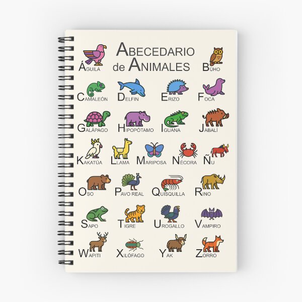 Item preview, Animal Alphabet Chart in Spanish designed and sold by rogue-design.