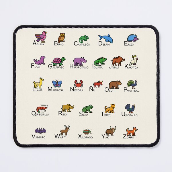 Item preview, Animal Alphabet Chart in Spanish designed and sold by rogue-design.