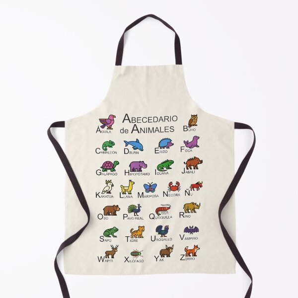 Item preview, Animal Alphabet Chart in Spanish designed and sold by rogue-design.