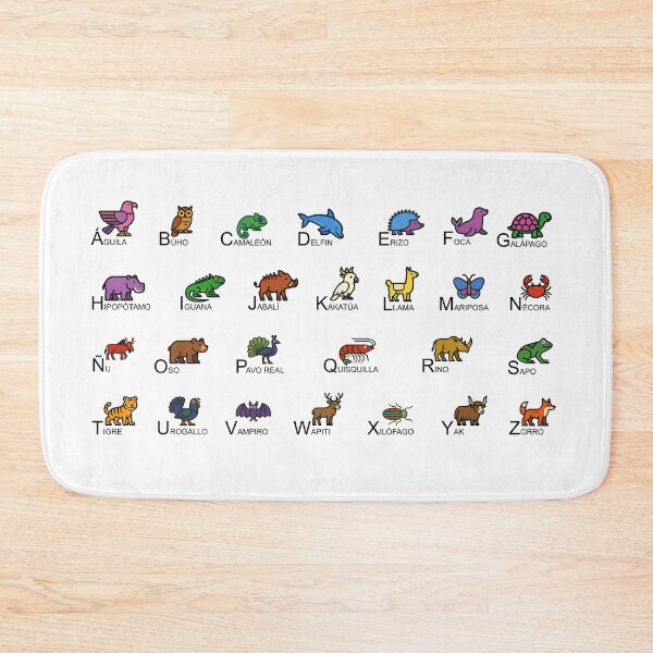 Item preview, Animal Alphabet Chart in Spanish designed and sold by rogue-design.