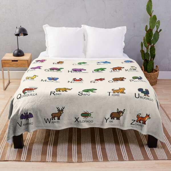 Item preview, Animal Alphabet Chart in Spanish designed and sold by rogue-design.