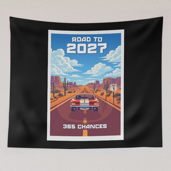 Item preview, Road to 2027 - Retro Nevada desert Road Trip designed and sold by ProjetF.