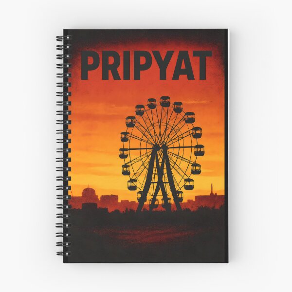 Item preview, Pripyat Sunset Poster - Chernobyl Ferris Wheel Bleak Gradient designed and sold by Cosmopolis.